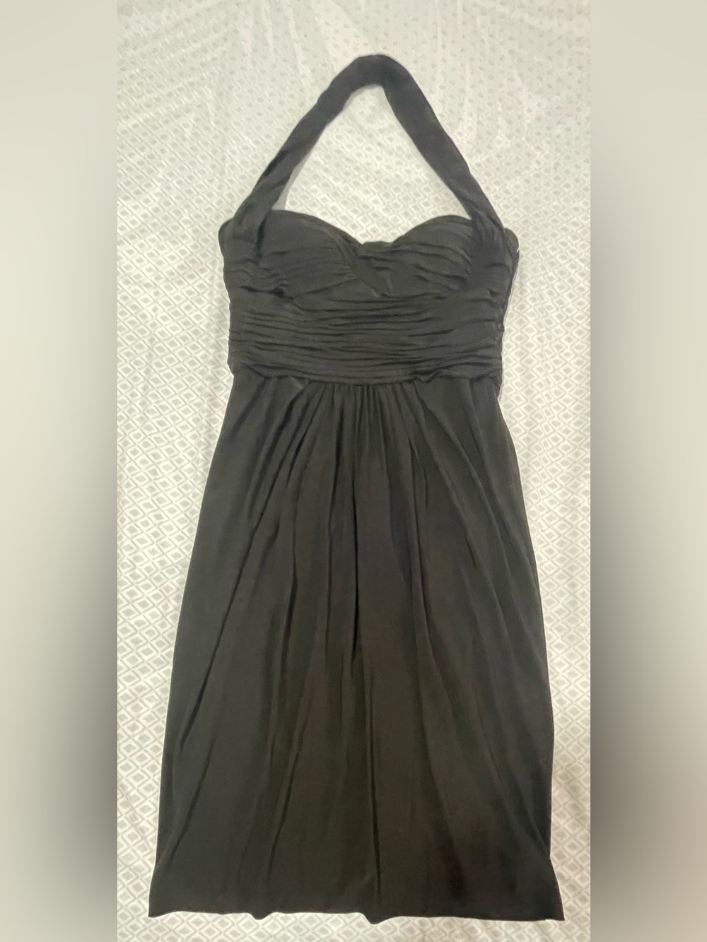 Anne Klein Black Strapless Halter Dress